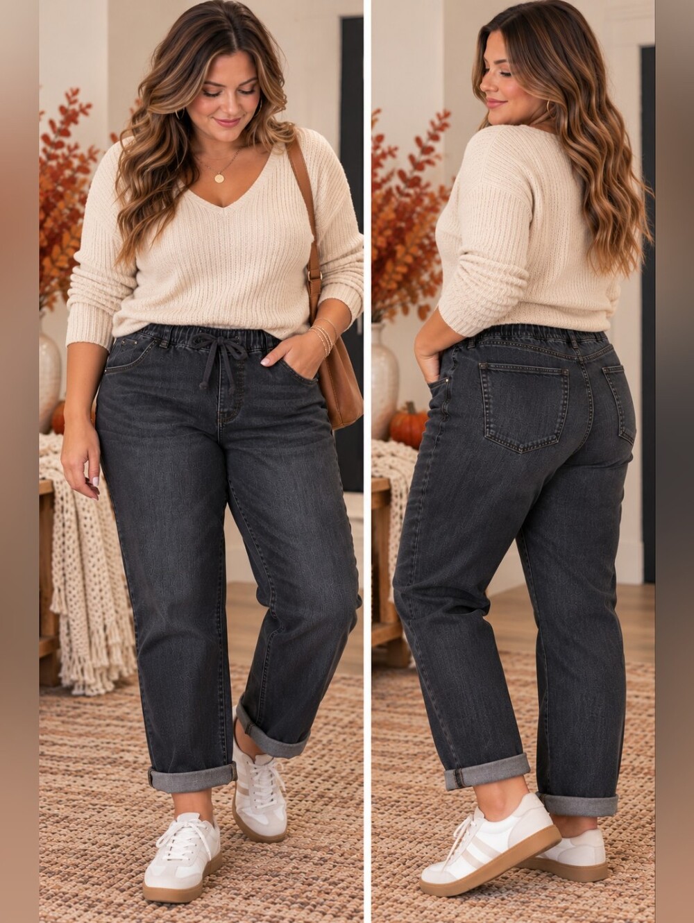 WallFlower NWT Insta Chill Tomboy Fit Black Denim Jogger Jeans Size 11/30